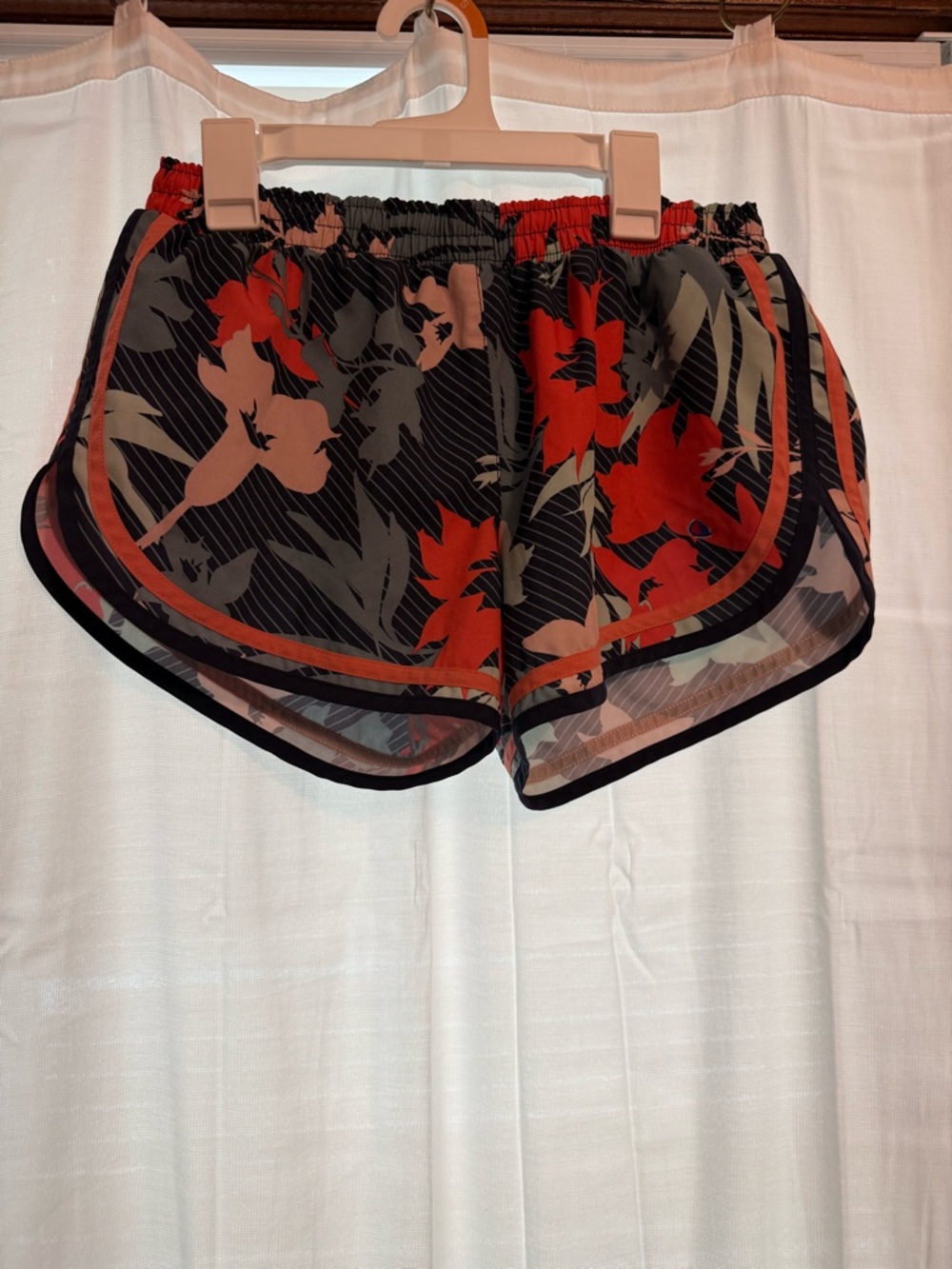 Champion Women's Floral Athletic Shorts - Black & Red